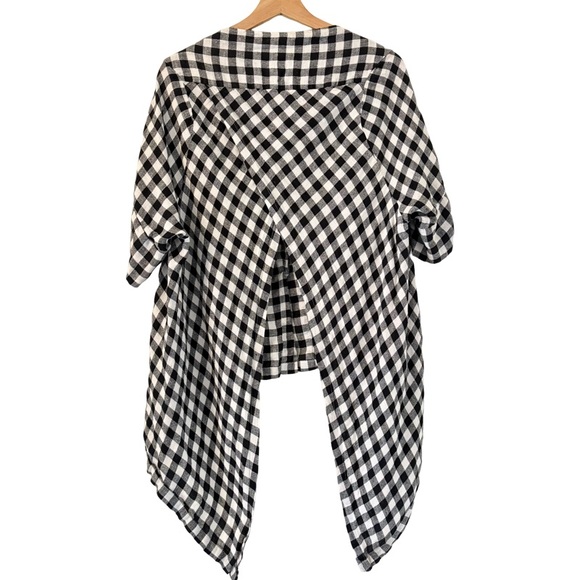 HENRIK VIBSKOV Checkered Flip Shirt in Black/White Size XS - Picture 9 of 15